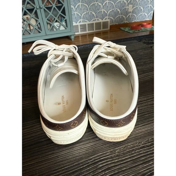 Louis Vuitton Monogram Stellar Open Back 20th Anniversary Sneakers Sz. 38 - Picture 8 of 9